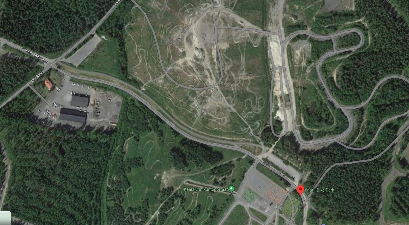 Iinatti Bike Park satelliittikuva